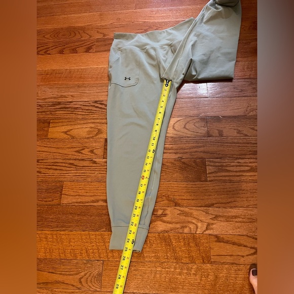 Under Armour Motion Gray/Green 4-Way Stretch Jogger Leggings Women’s L Joggers - Picture 8 of 11